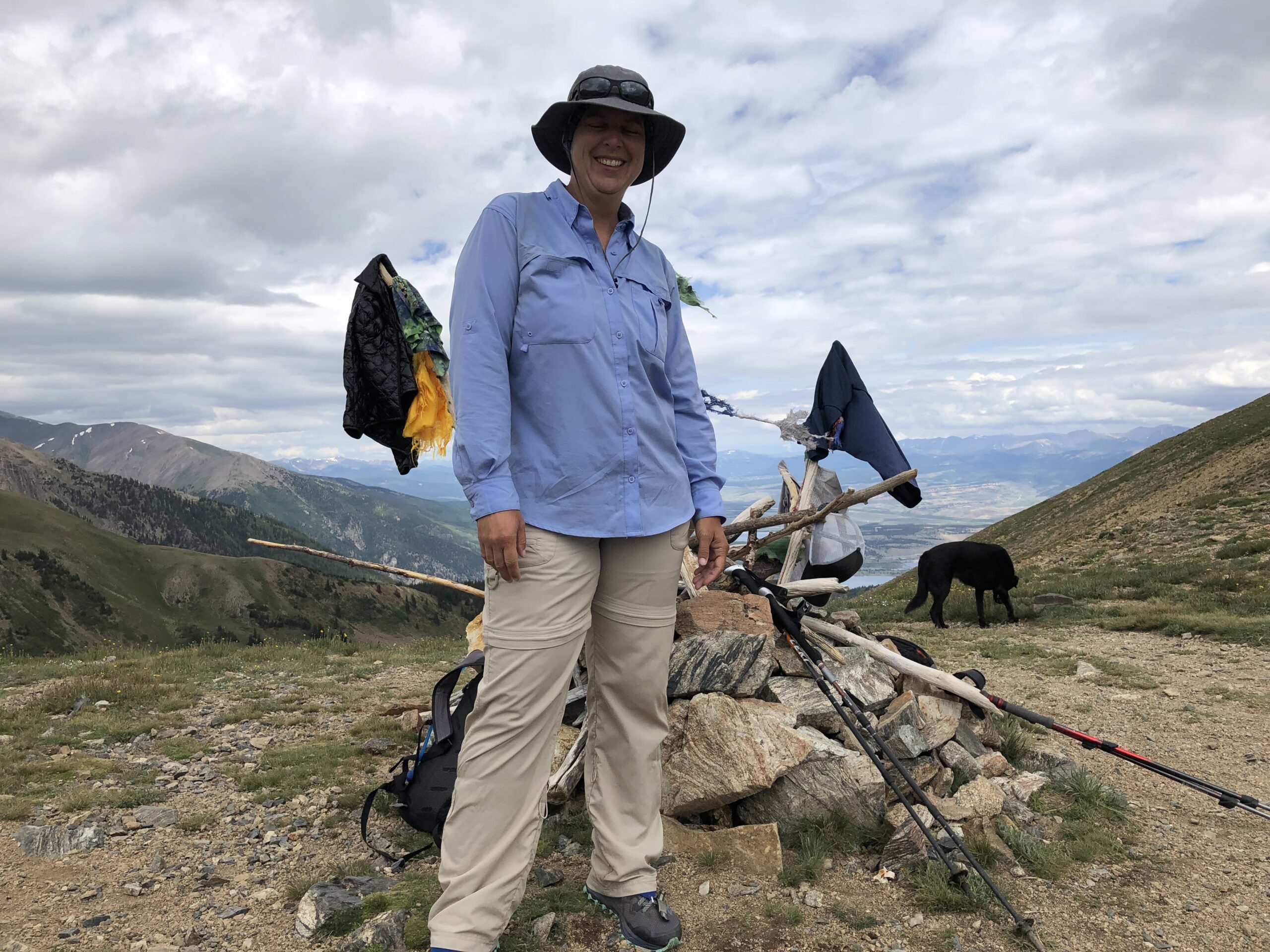 Rachel atop Hope Pass