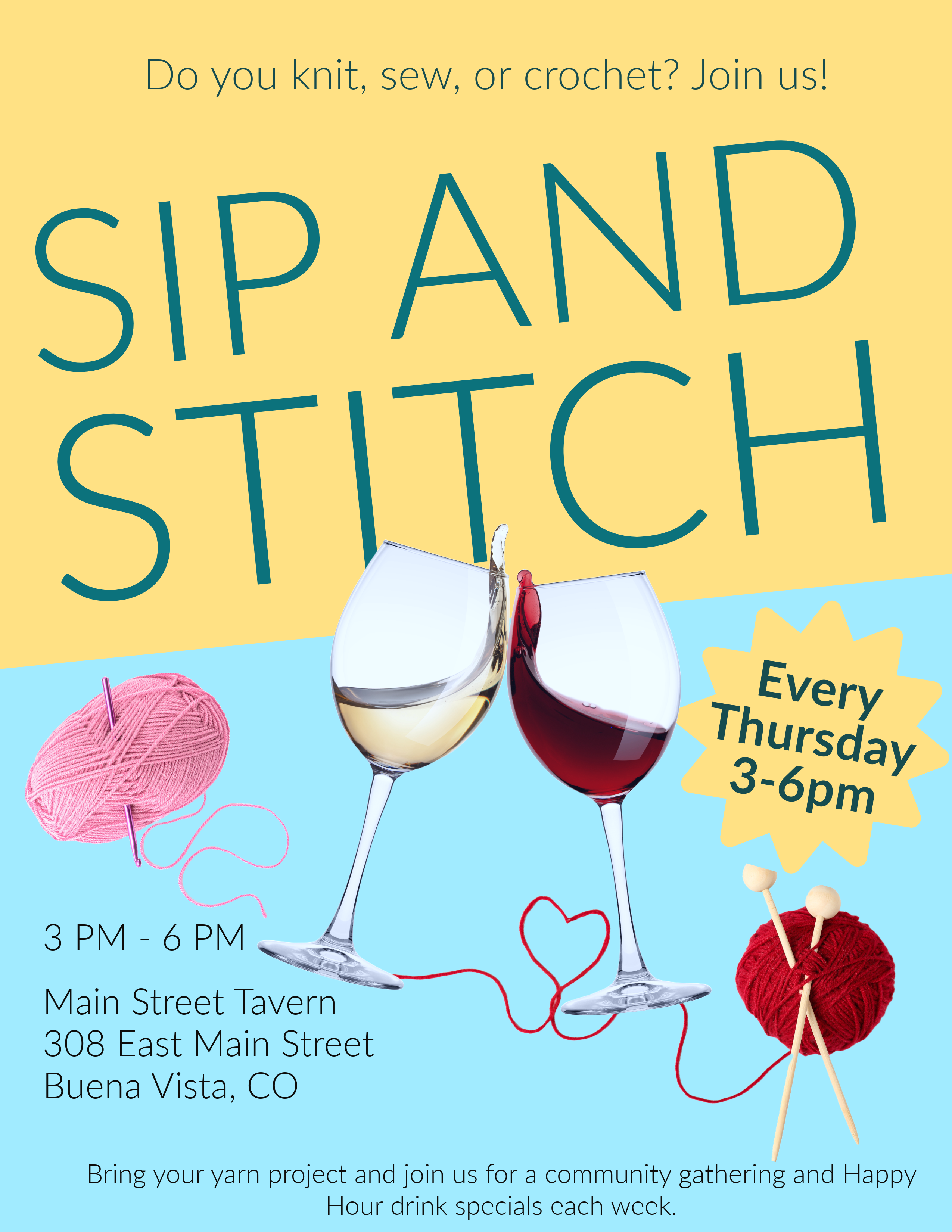 sip and stitch flyer